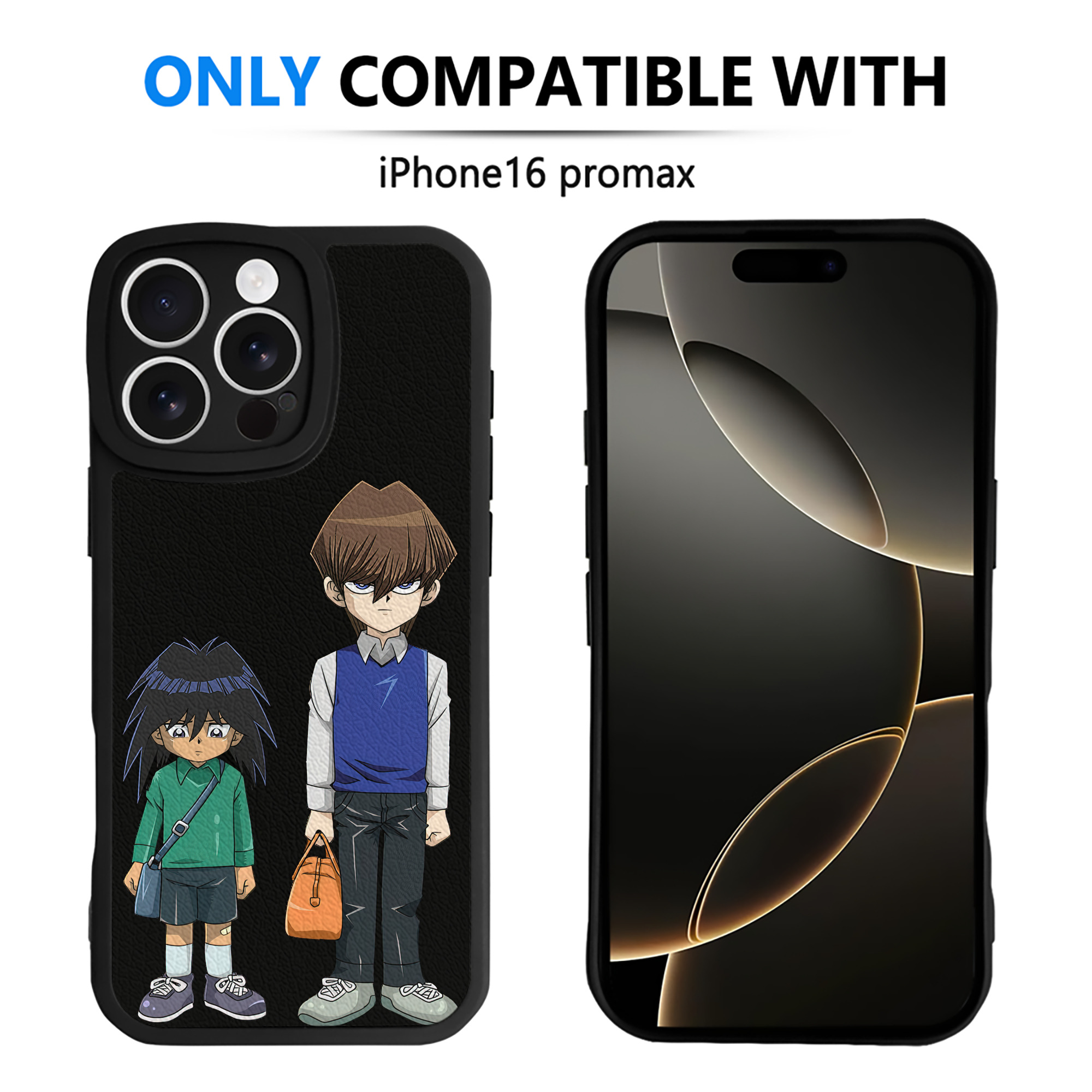 遊☆戯☆王 Yu-Gi-Oh! 【iPhone 16シリーズ対応】シリコンスマホケース（レザー調） 材質：シリコン